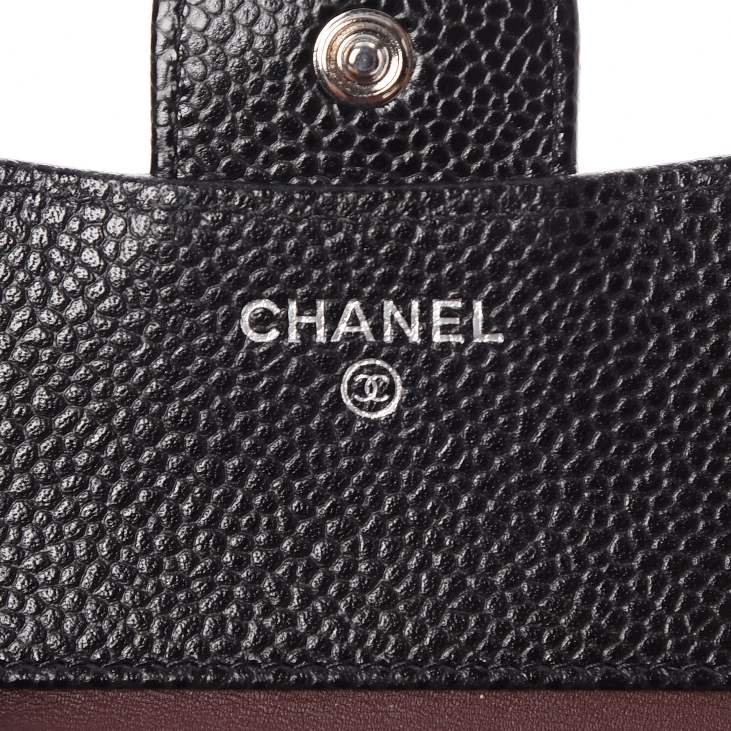 Chanel Caviar Quilted Compact Flap Wallet Black 6 of 9