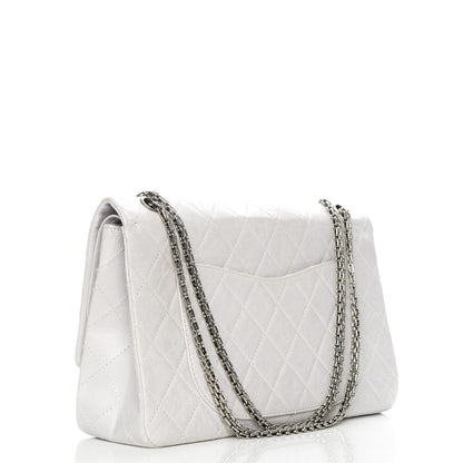 Chanel Aged Calfskin Quilted 50th Anniversary 2.55 Reissue 228 Flap White 3 of 11