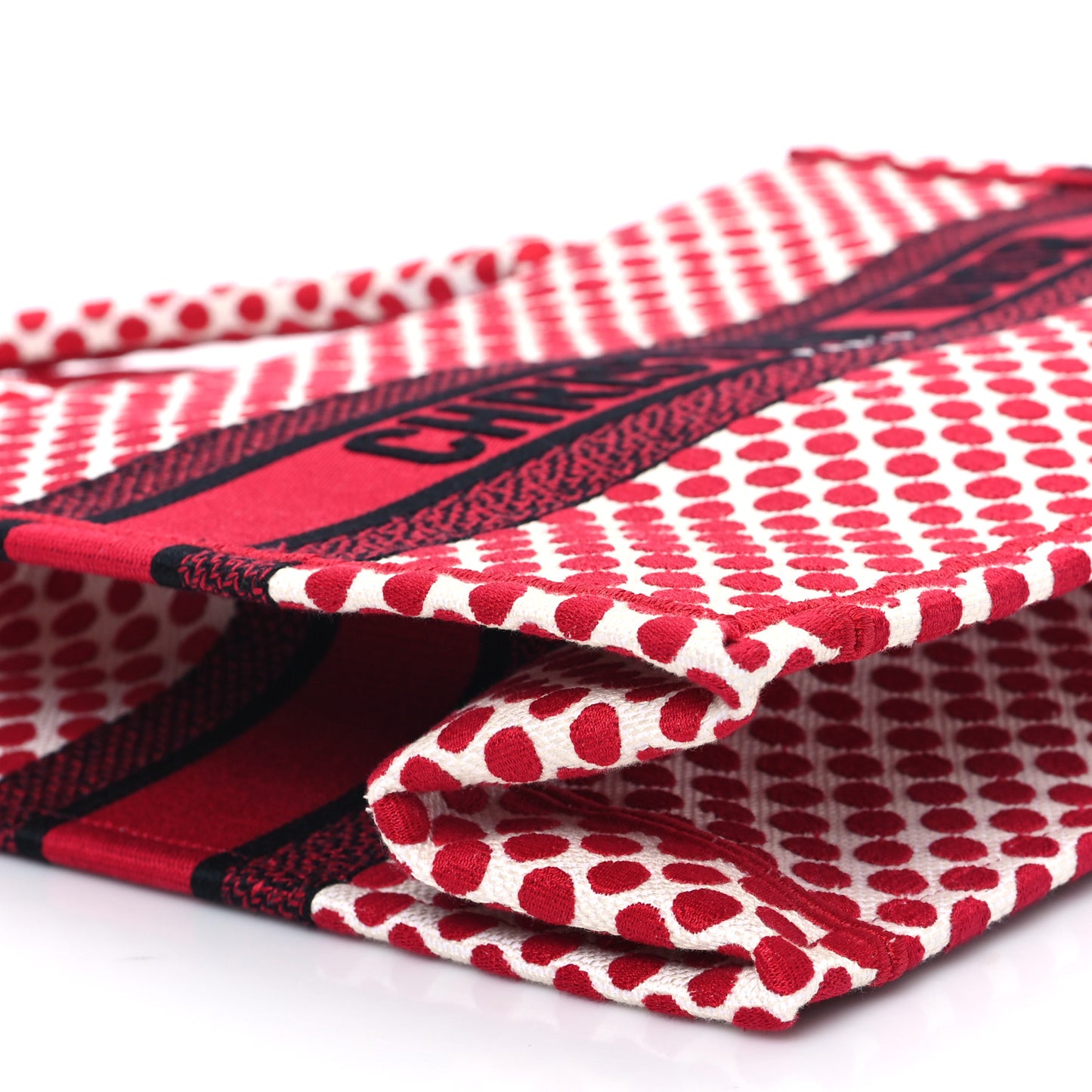 Canvas Medium DiorAmour Dots Book Tote Red