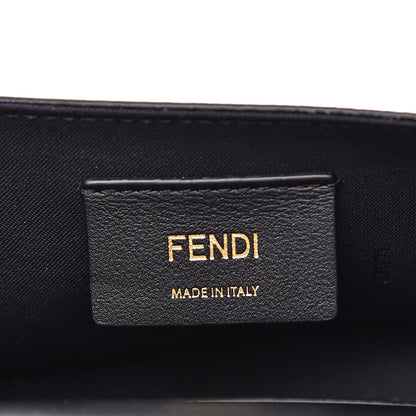 Fendi Vitello Cruise F is Fendi Bi-Color FF 1974 Embossed Envelope Belt Bag Maya Black 8 of 13