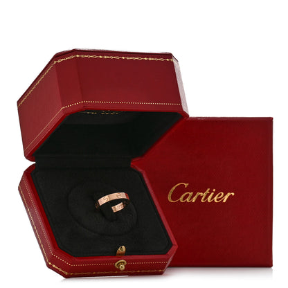 Cartier 18K Pink Gold 3.5mm LOVE Wedding Band Ring 53 6.5 5 of 5