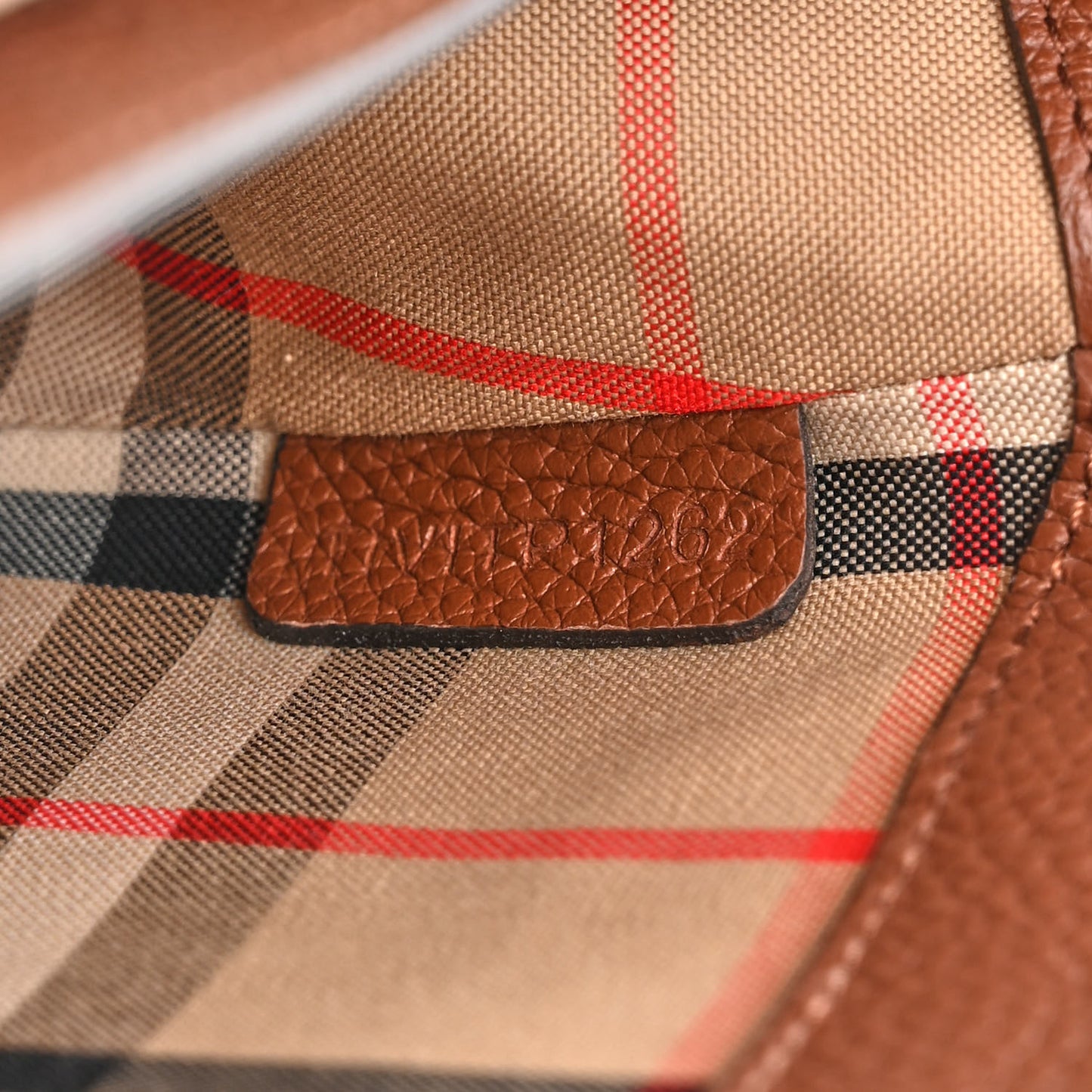 Calfskin Vintage Check Note Crossbody Bag Tan