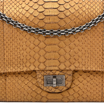 Chanel Metallic Snakeskin 2.55 Reissue 226 Flap Gold 7 of 12