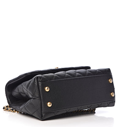 Chanel Caviar Quilted Mini Coco Handle Flap Black 5 of 11