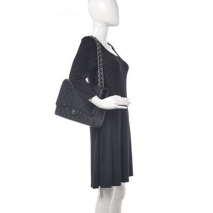 Chanel Caviar Quilted Maxi Single Flap Black 3 of 10
