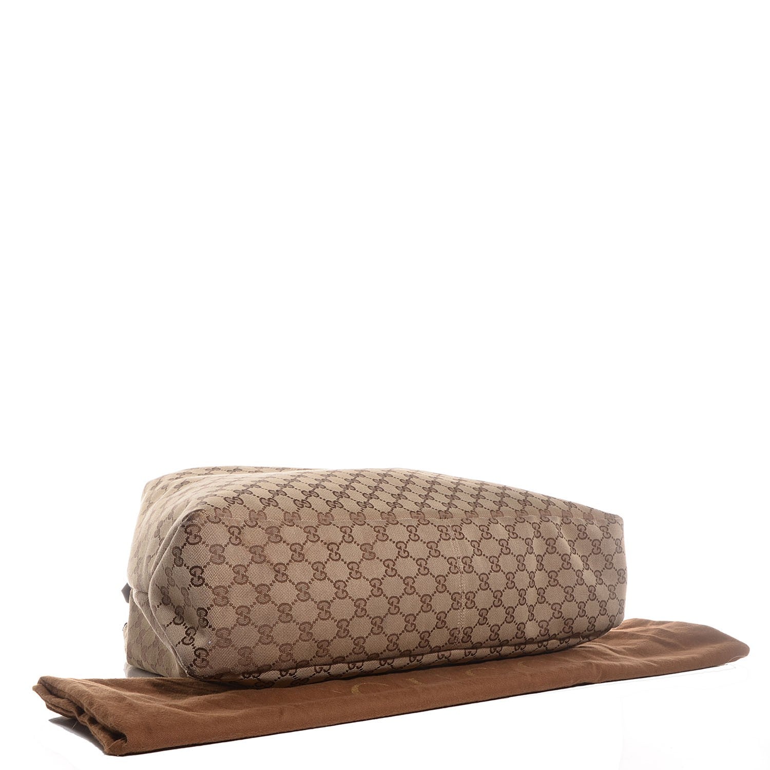 Gucci Monogram Large Horsebit Chain Hobo Dark Brown 4 of 7