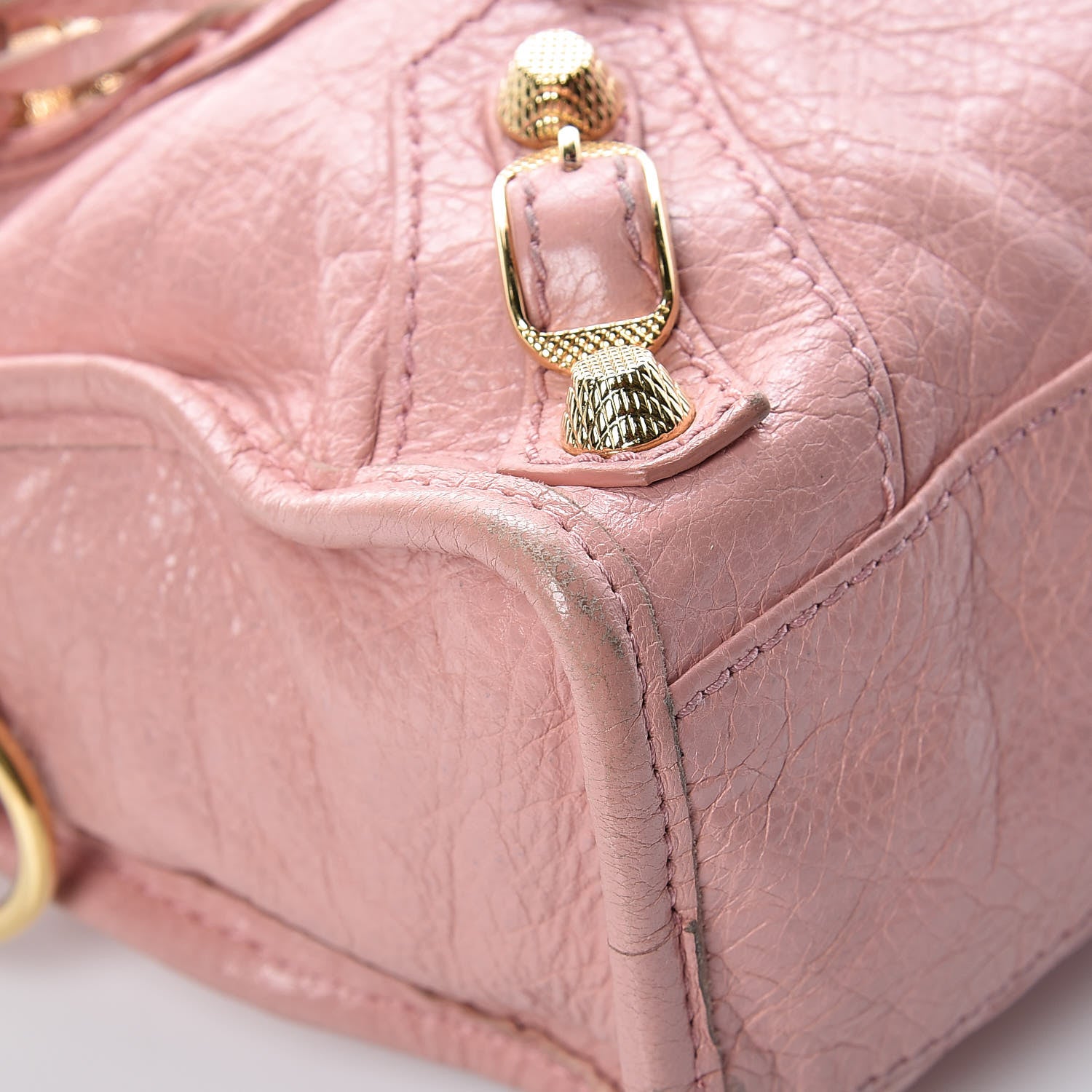 Balenciaga Agneau Giant 12 Gold Hardware Mini City Rose Peche 15 of 27