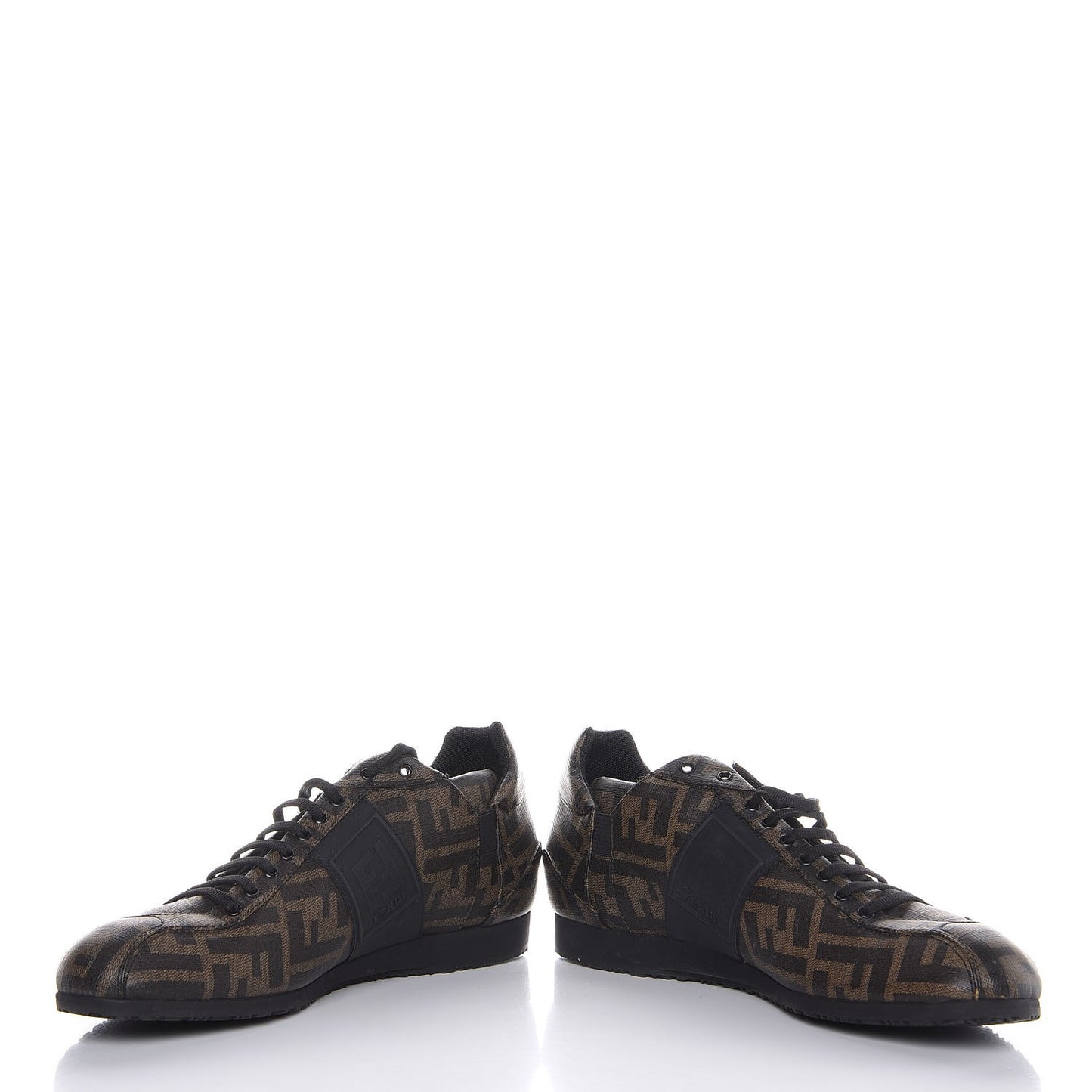 Coated Canvas FF Mens Low Top Sneakers 8.5 Tobacco