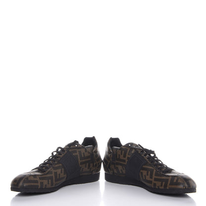 Fendi Coated Canvas FF Mens Low Top Sneakers 8.5 Tobacco 8 of 10
