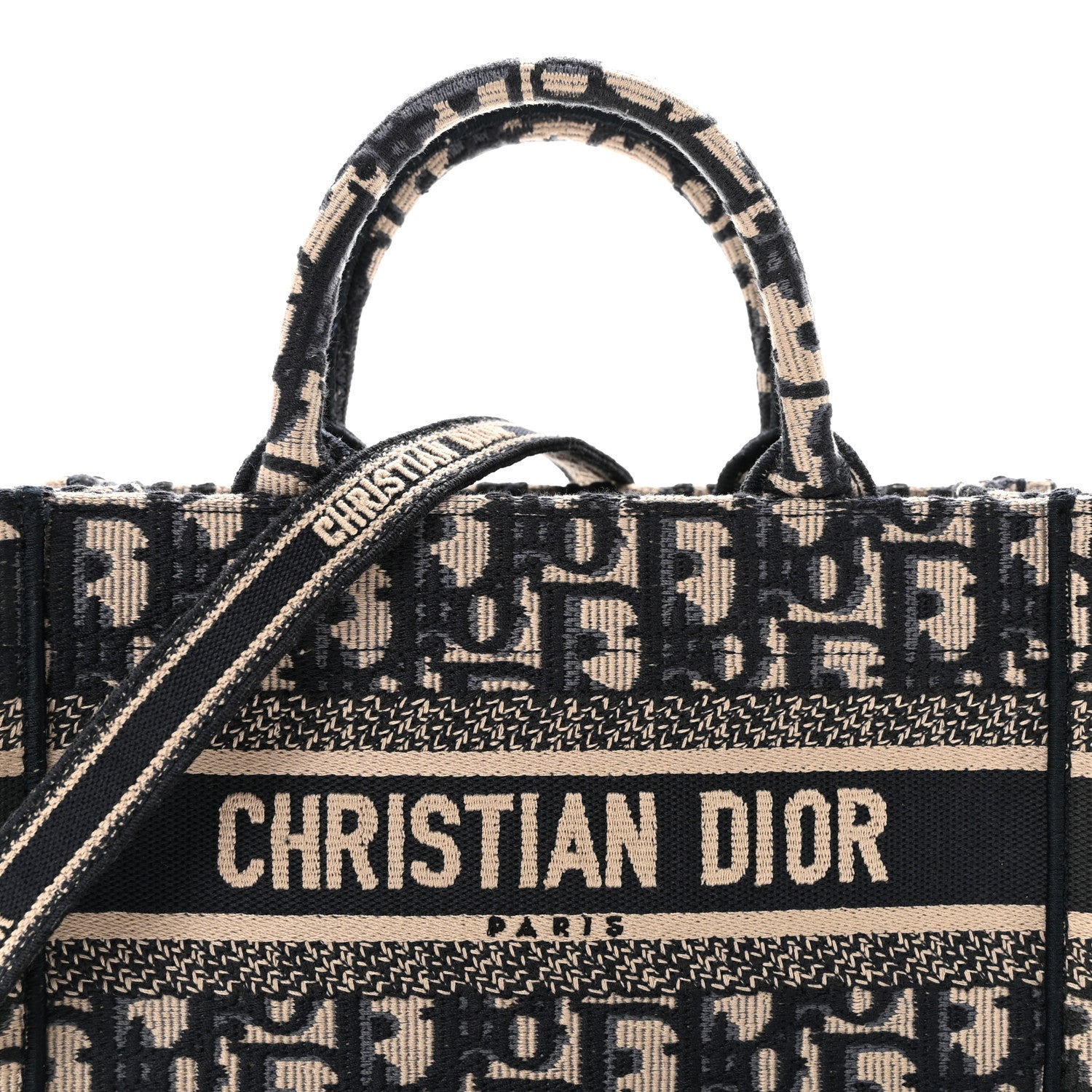 Christian Dior Oblique Mini Book Tote With Strap Blue Multicolor 8 of 10