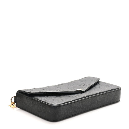 Louis Vuitton Empreinte Pochette Felicie Chain Wallet Black 5 of 11