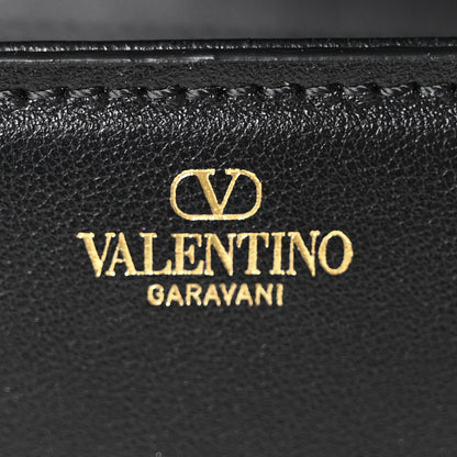 Valentino Garavani Calfskin Vlogo Loco Shoulder Bag Black 5 of 9
