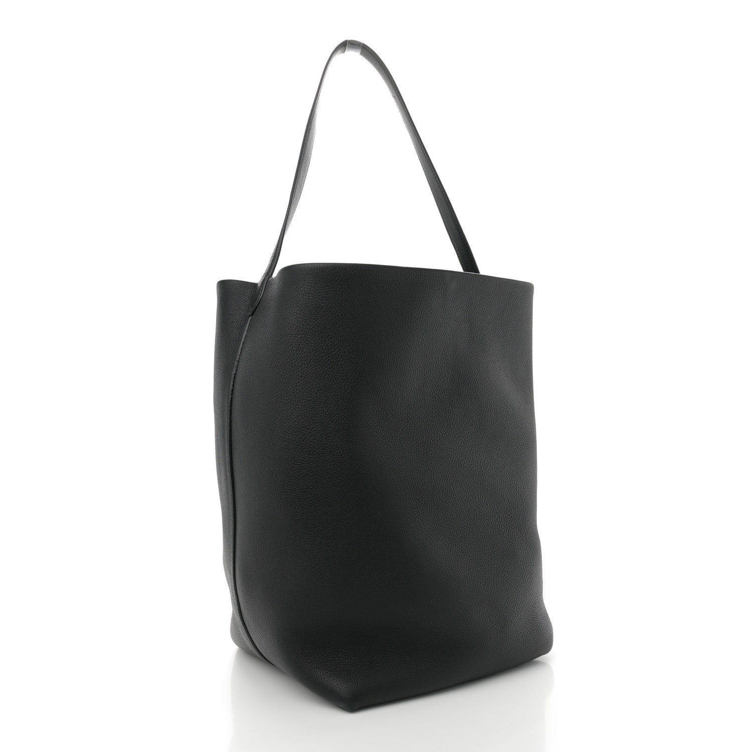 The Row Grained Calfskin Large N/S Park Tote Black 3 of 10