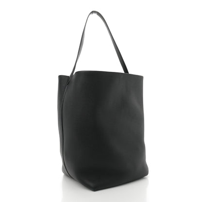The Row Grained Calfskin Large N/S Park Tote Black 3 of 10