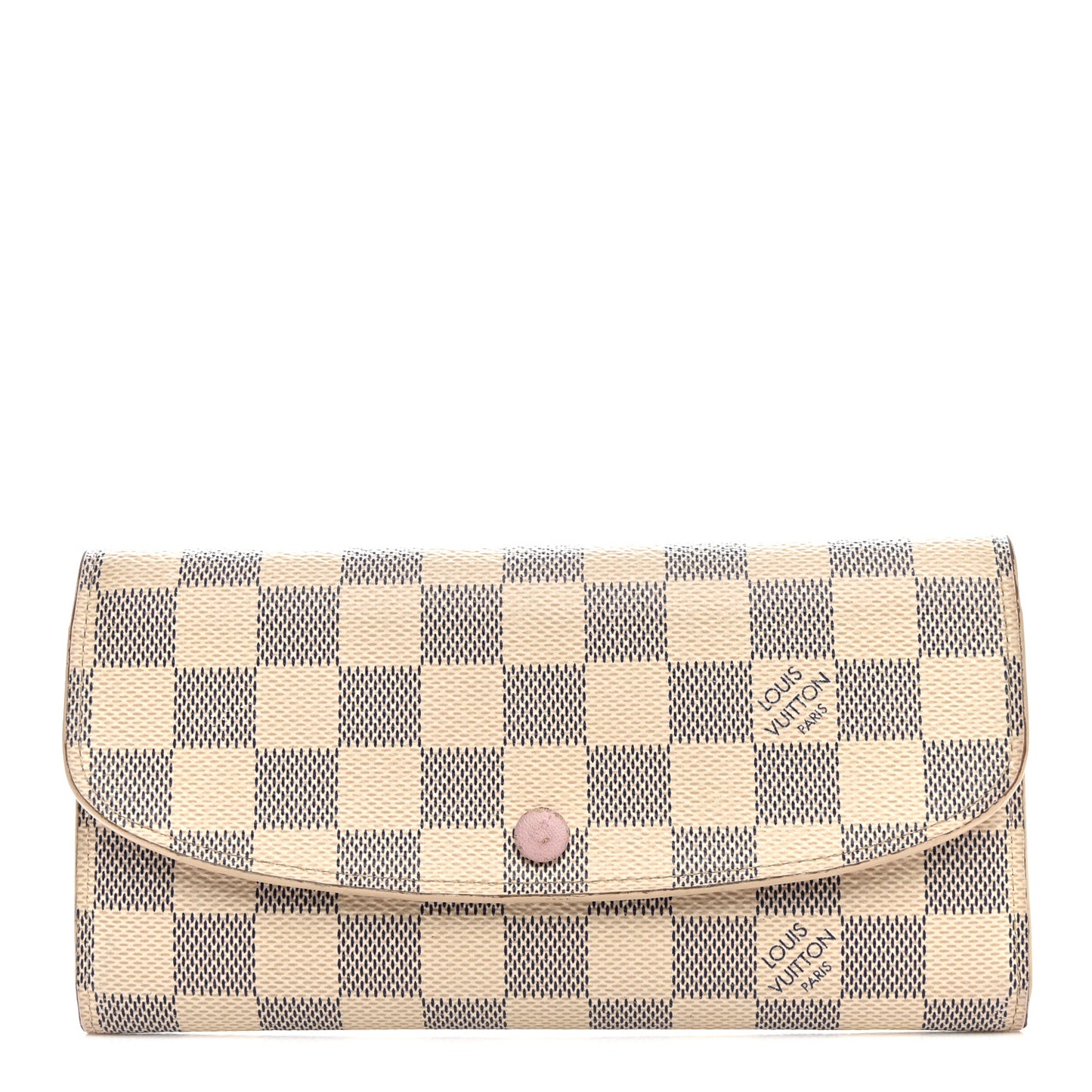 Damier Azur Emilie Wallet Rose Ballerine