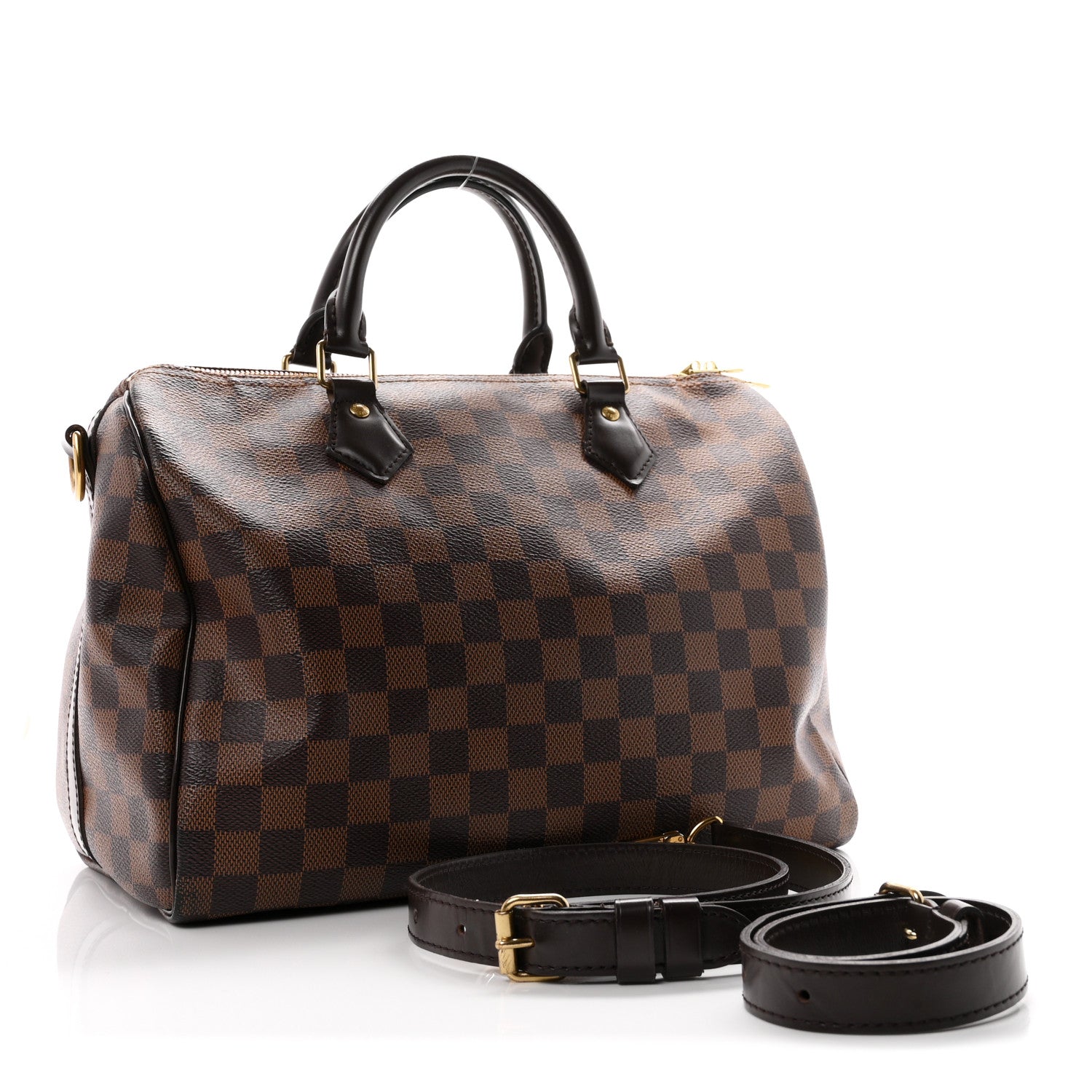 Louis Vuitton Damier Ebene Speedy Bandouliere 30 3 of 10