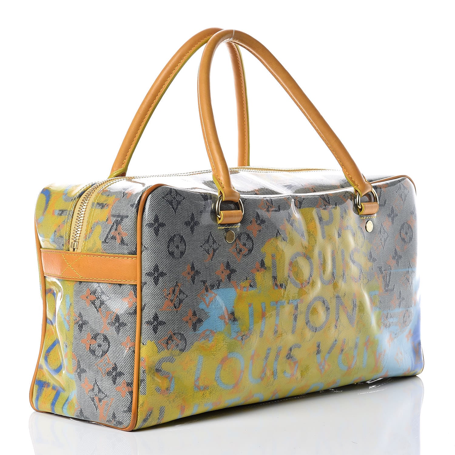 Louis Vuitton Monogram Pulp Defile Weekender PM Yellow 3 of 16