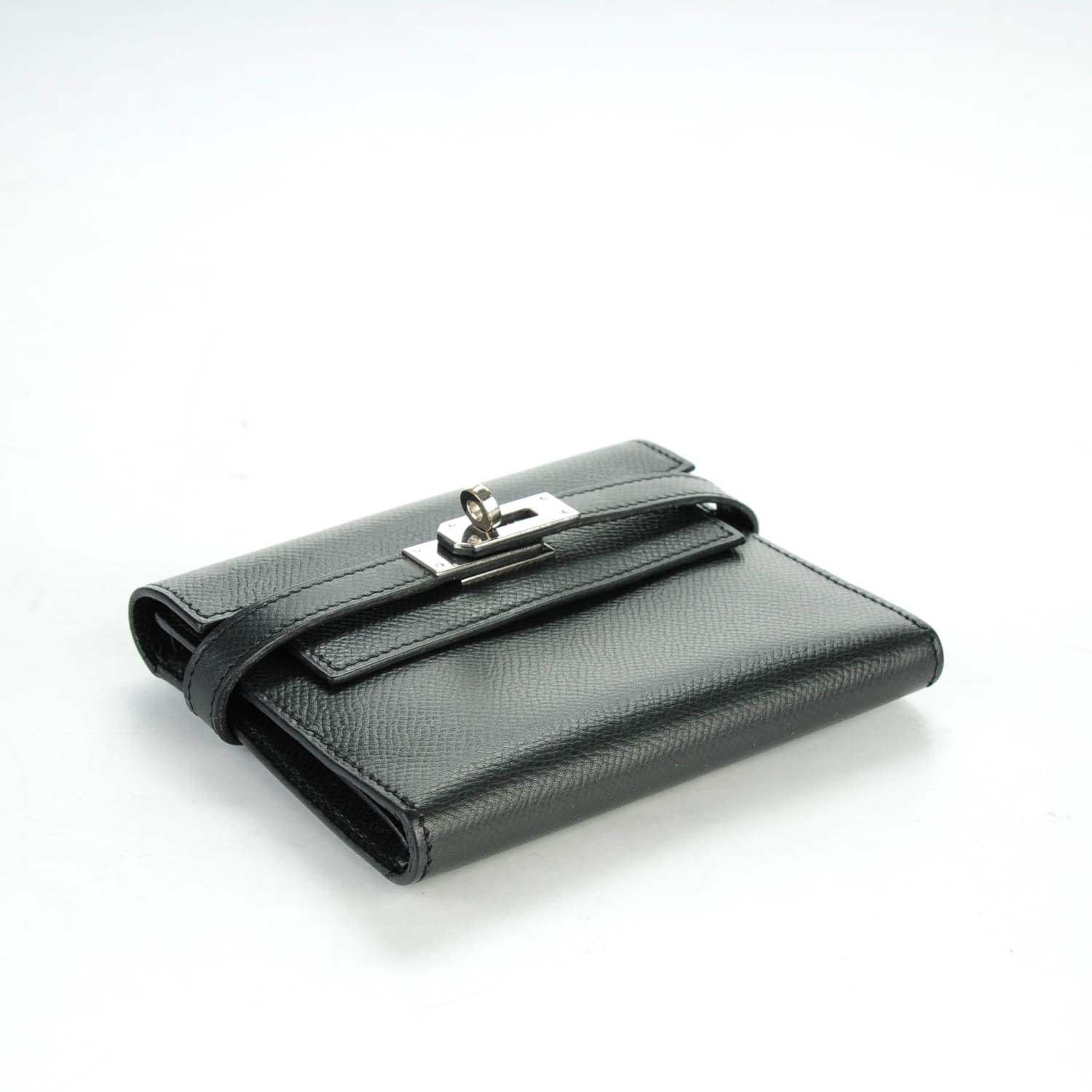 Hermes Epsom Medium Kelly Wallet Black 4 of 9