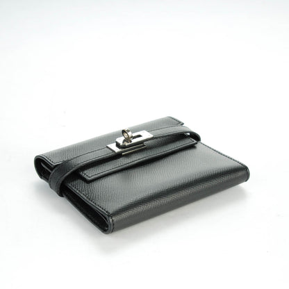 Hermes Epsom Medium Kelly Wallet Black 4 of 9