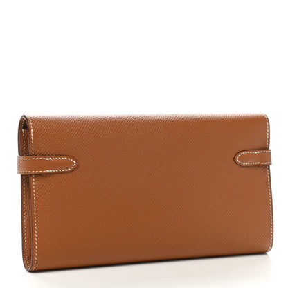 Hermes Epsom Kelly Longue Wallet Gold 4 of 9