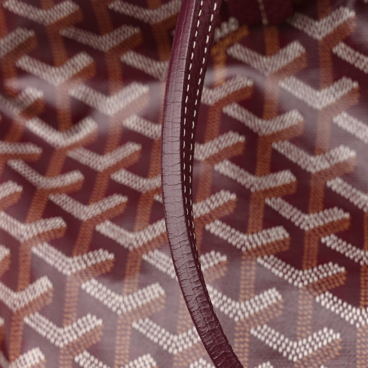 Goyardine Sac Hardy Pet Carrier PM Burgundy