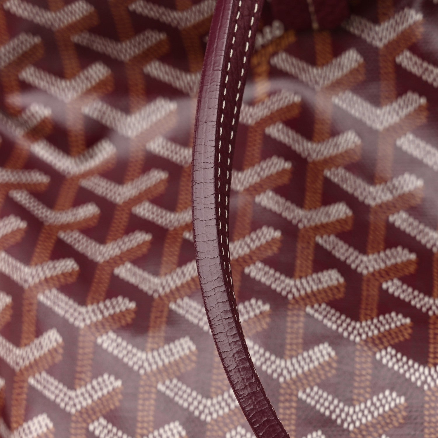 Goyard Goyardine Sac Hardy Pet Carrier PM Burgundy 10 of 16