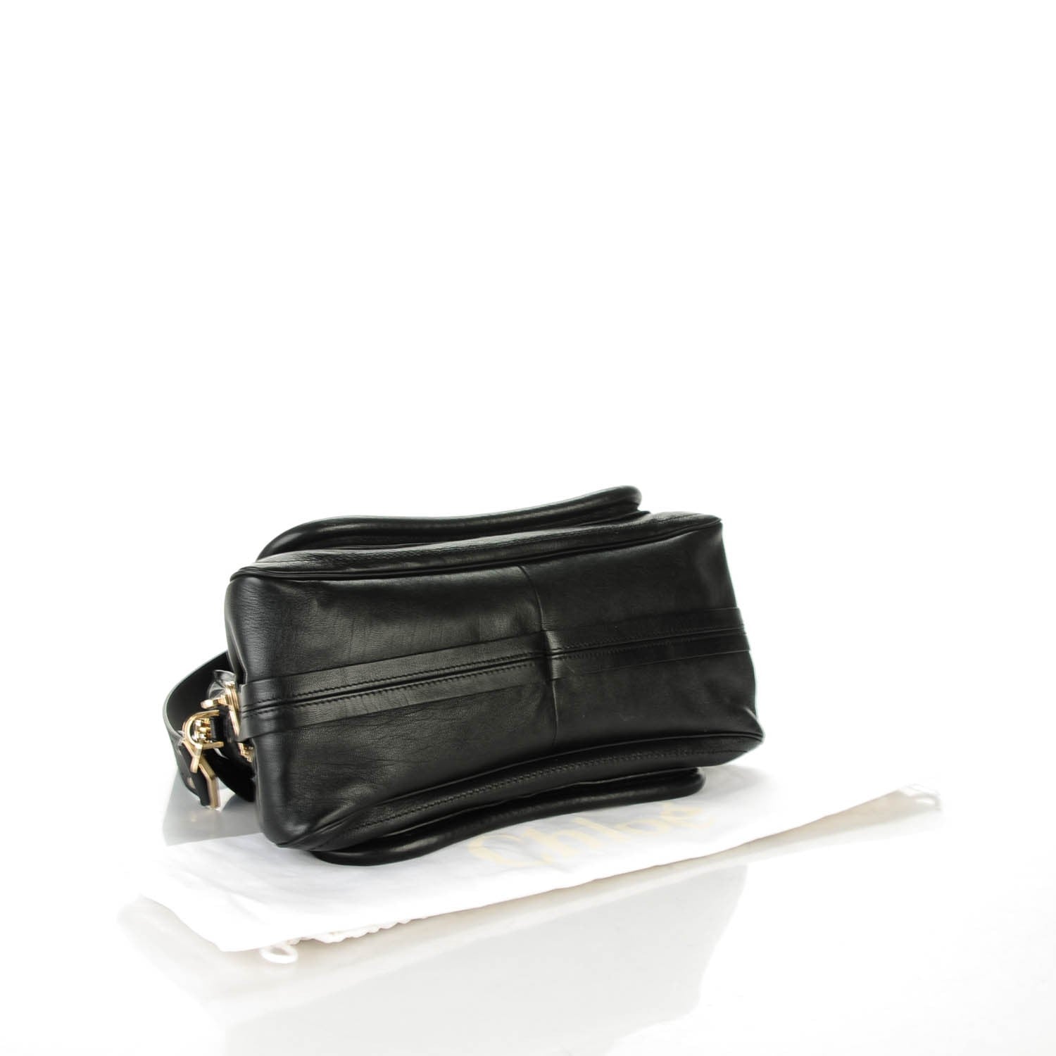 Chloe Calfskin Medium Military Paraty Black 4 of 8
