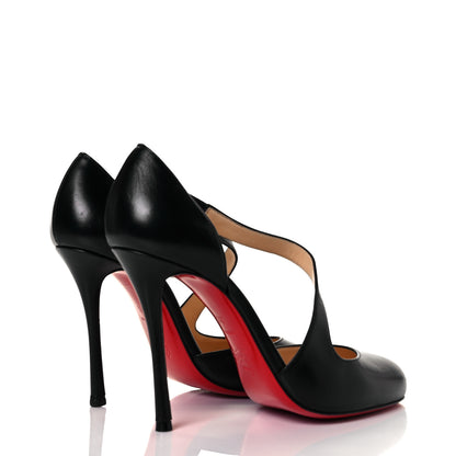 Christian Louboutin Shiny Nappa Decalcoco 100 Pumps 39.5 Black 4 of 9