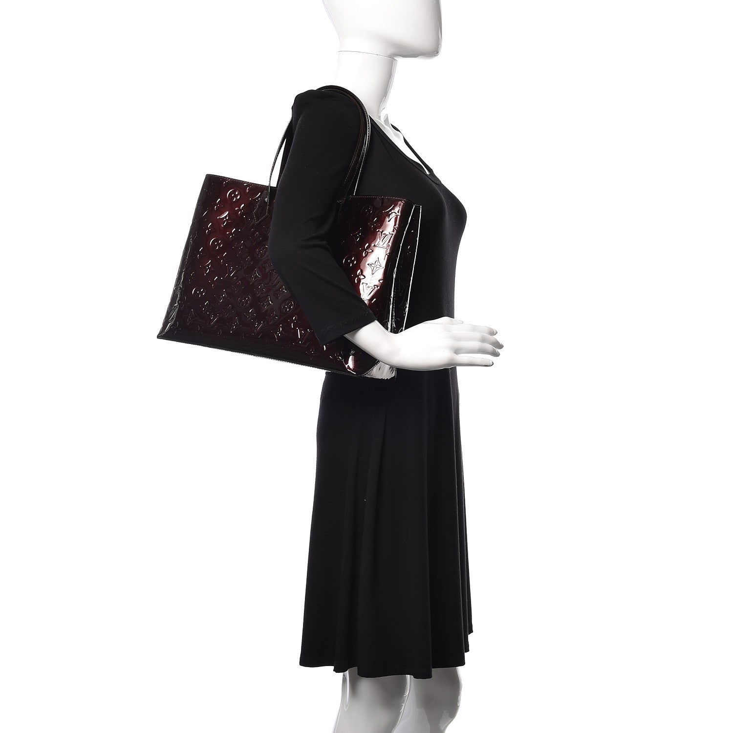 Louis Vuitton Vernis Wilshire MM Amarante 2 of 9