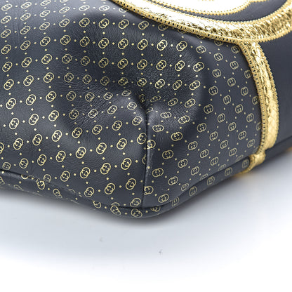 Gucci X DAPPER DAN Calfskin Laminated Ayers GG Micro Monogram Belt Bag Black 9 of 12