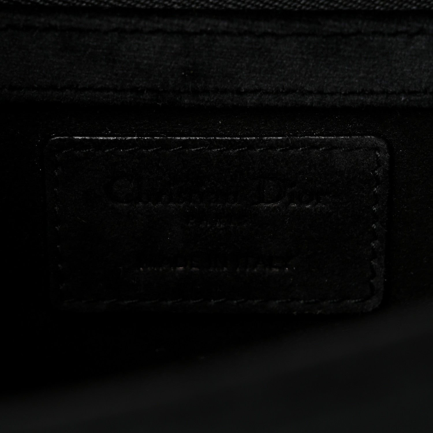 Christian Dior Velvet Small Diorama Flap Bag Black 6 of 9