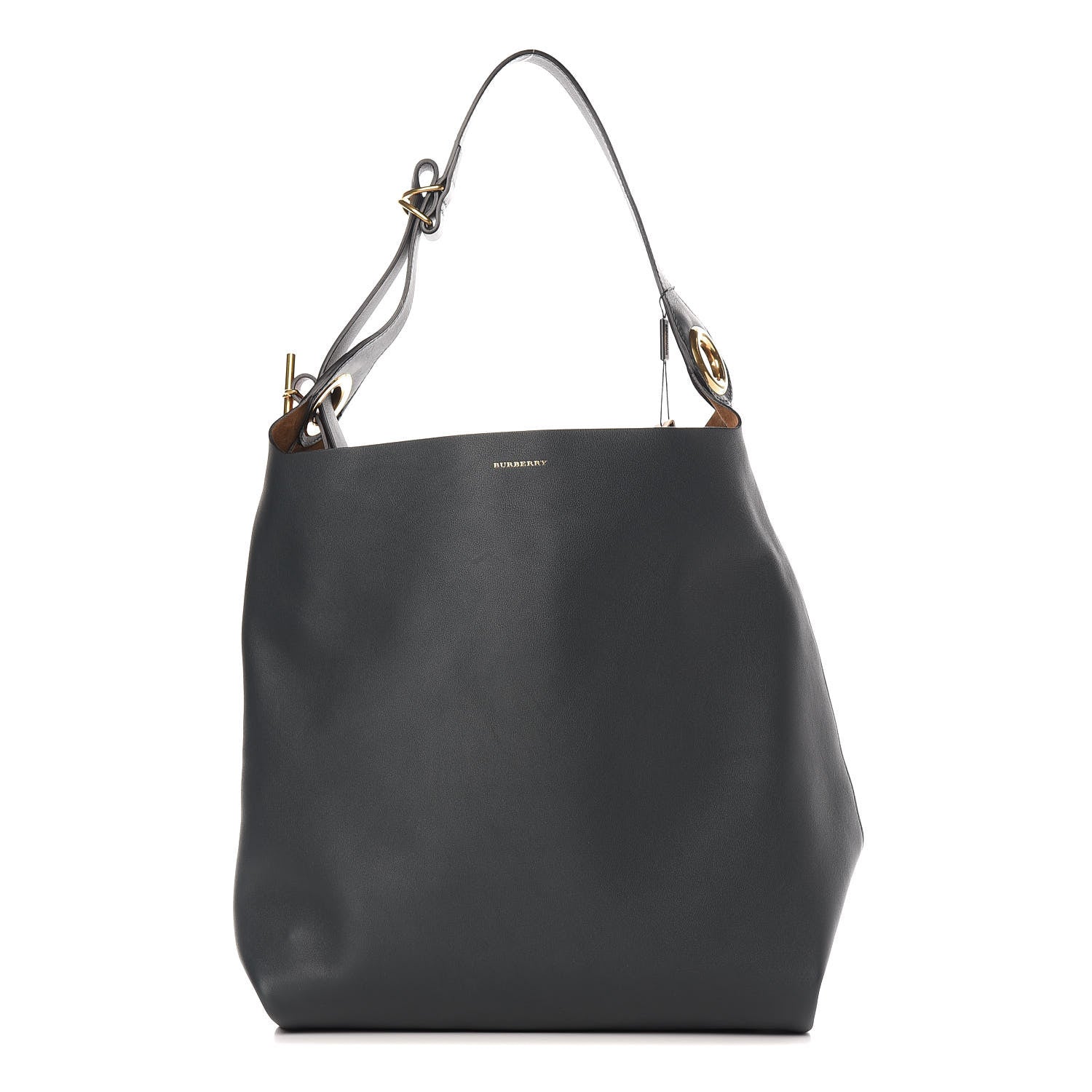 Burberry Calfskin Medium Grommet Detail Tote Dark Emerald 1 of 10