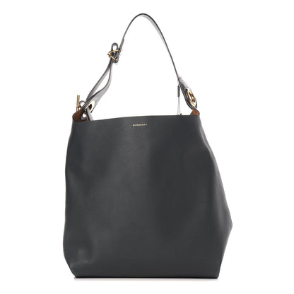 Burberry Calfskin Medium Grommet Detail Tote Dark Emerald 1 of 10