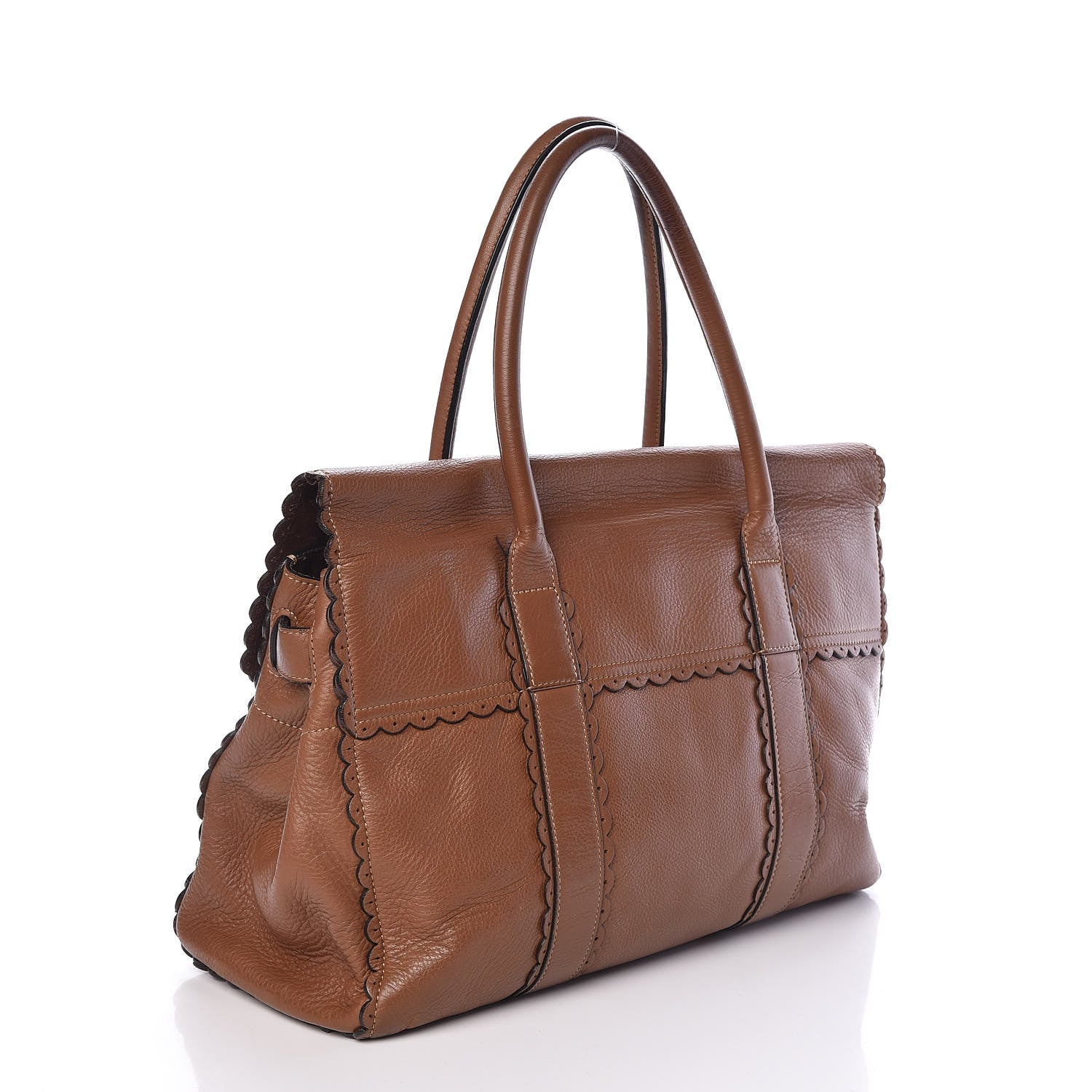 Mulberry Soft Matte Leather Cookie Bayswater Satchel Oak 3 of 10