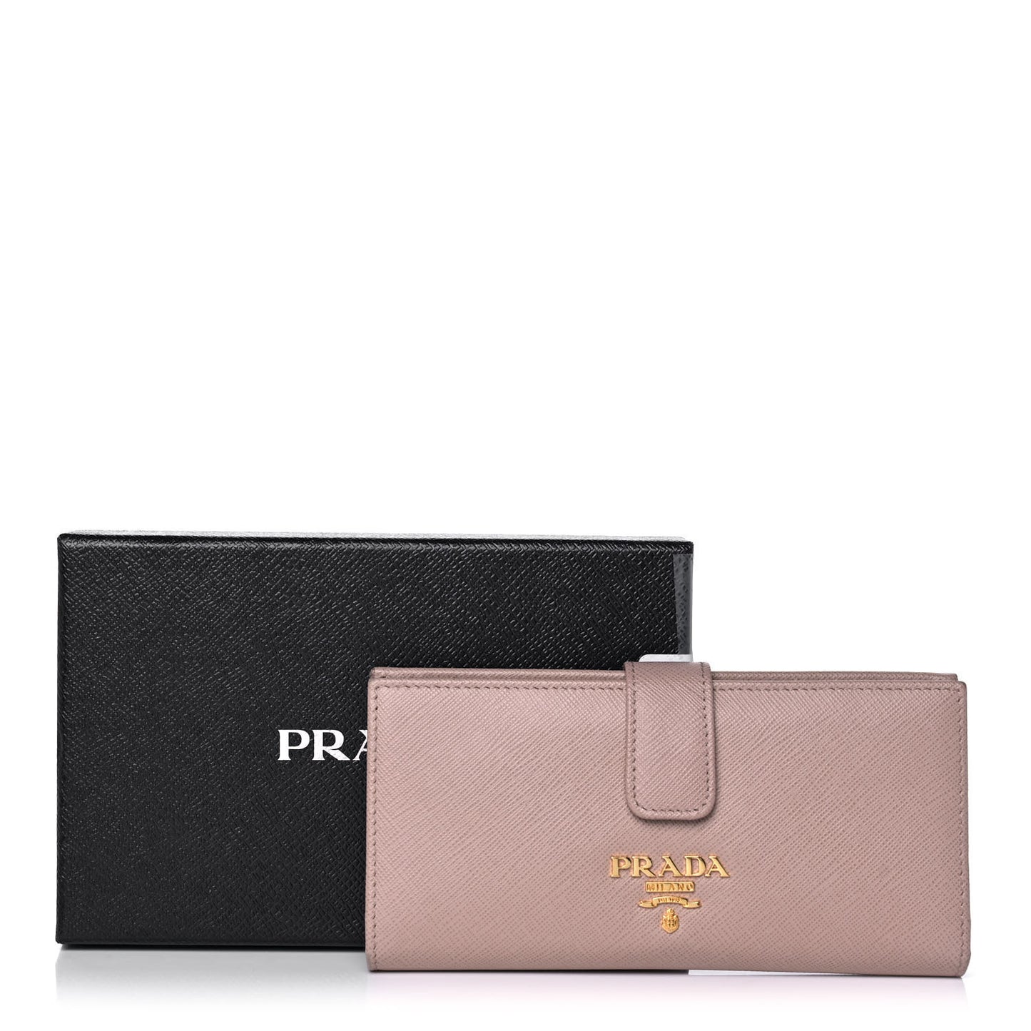 Saffiano Colour Continental Flap Wallet Cammeo