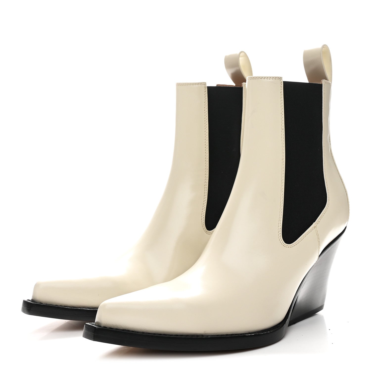 Bottega Veneta Brushed Calfskin Kyoto Mid-Calf Boots 37 Wax 4 of 8