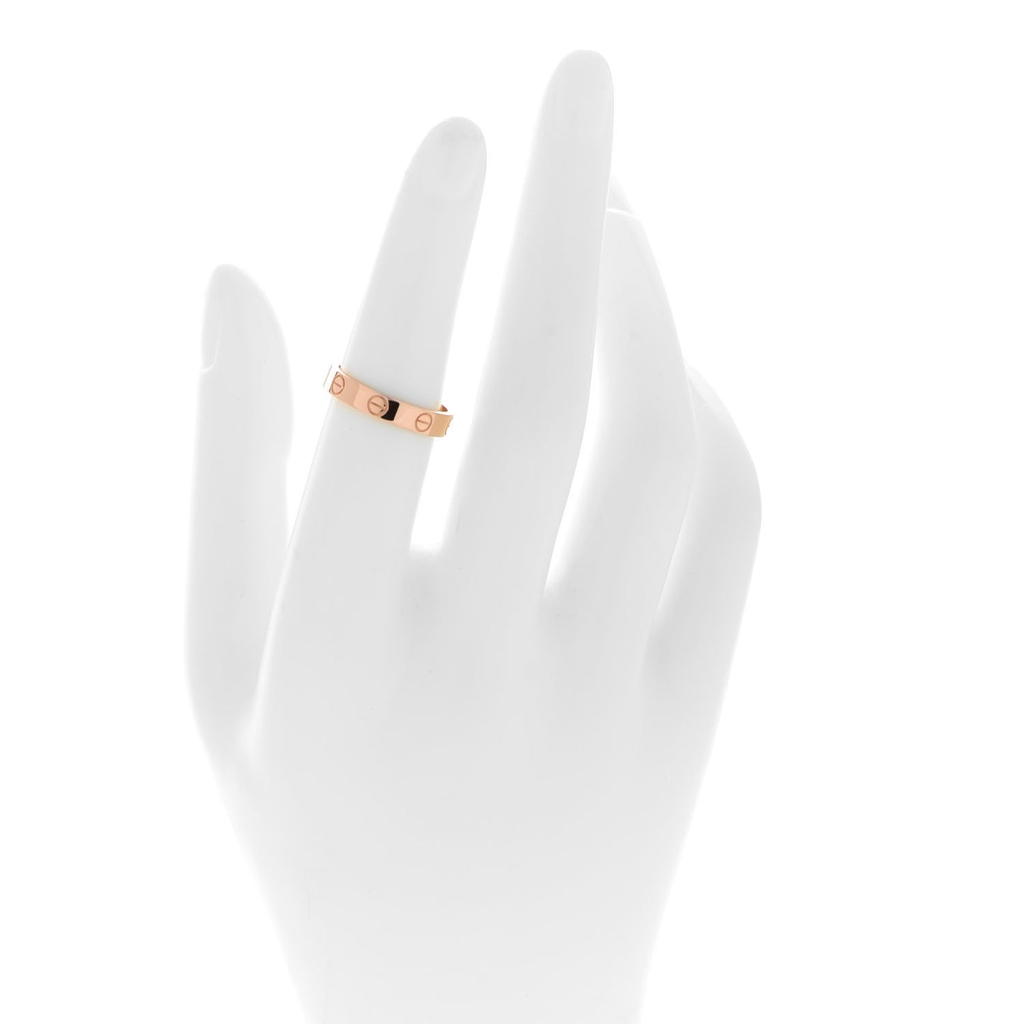 18K Pink Gold 3.5mm LOVE Wedding Band Ring 52 6