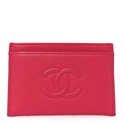 Chanel Goatskin Timeless CC Card Holder Fuchsia 1 of 7