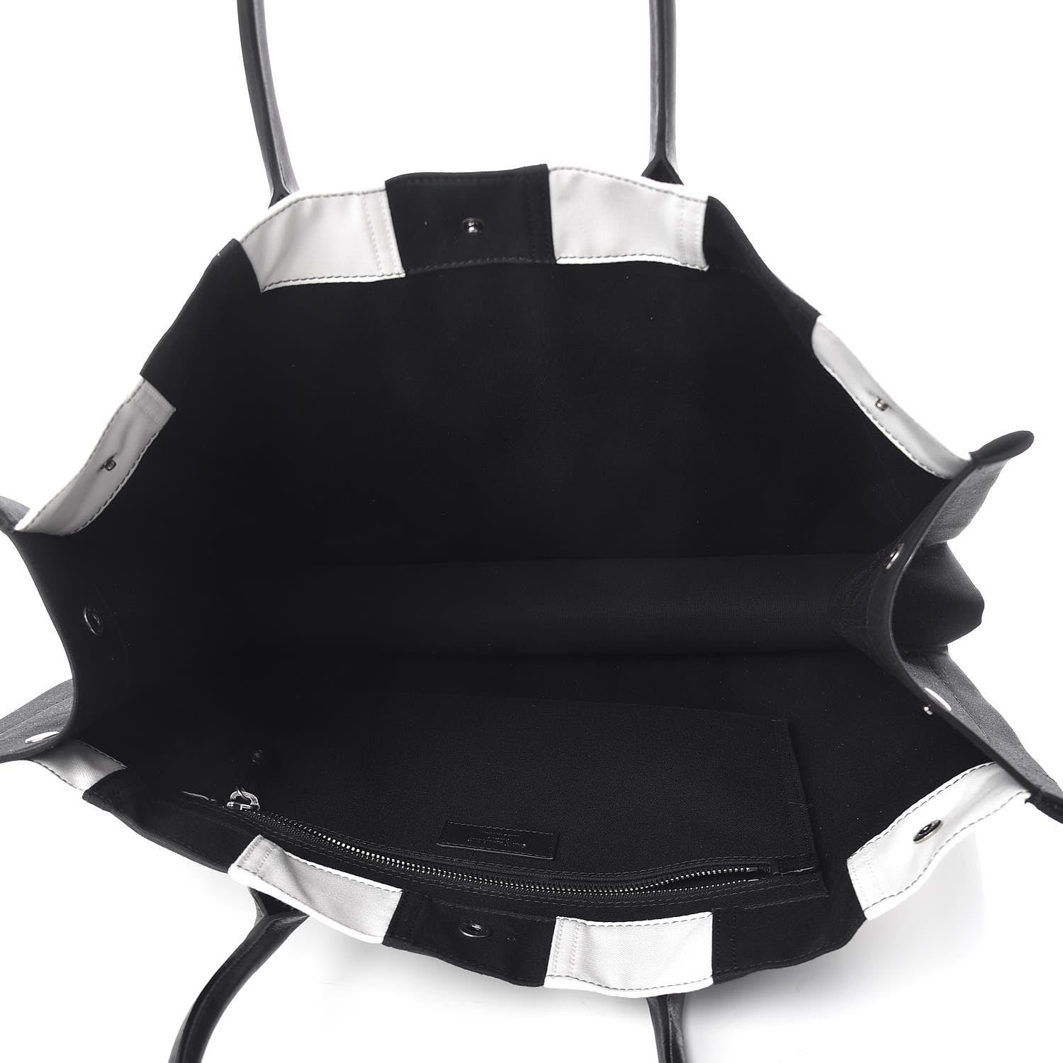 Saint Laurent Canvas Noe Tote Black White 5 of 11