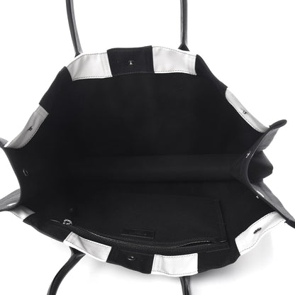 Saint Laurent Canvas Noe Tote Black White 5 of 11