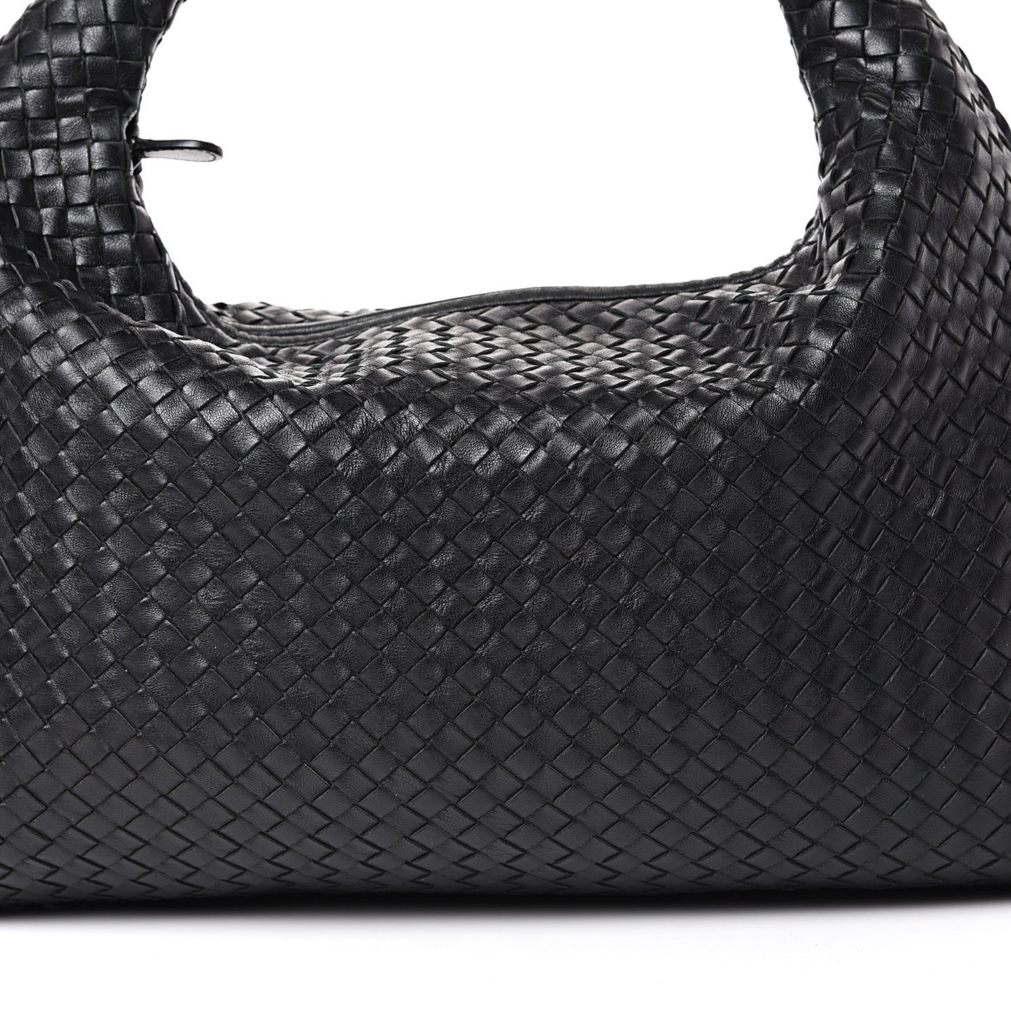 Nappa Intrecciato Large Veneta Hobo Black