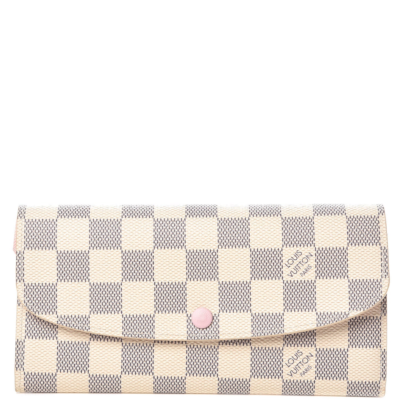 Damier Azur Emilie Wallet Rose Ballerine