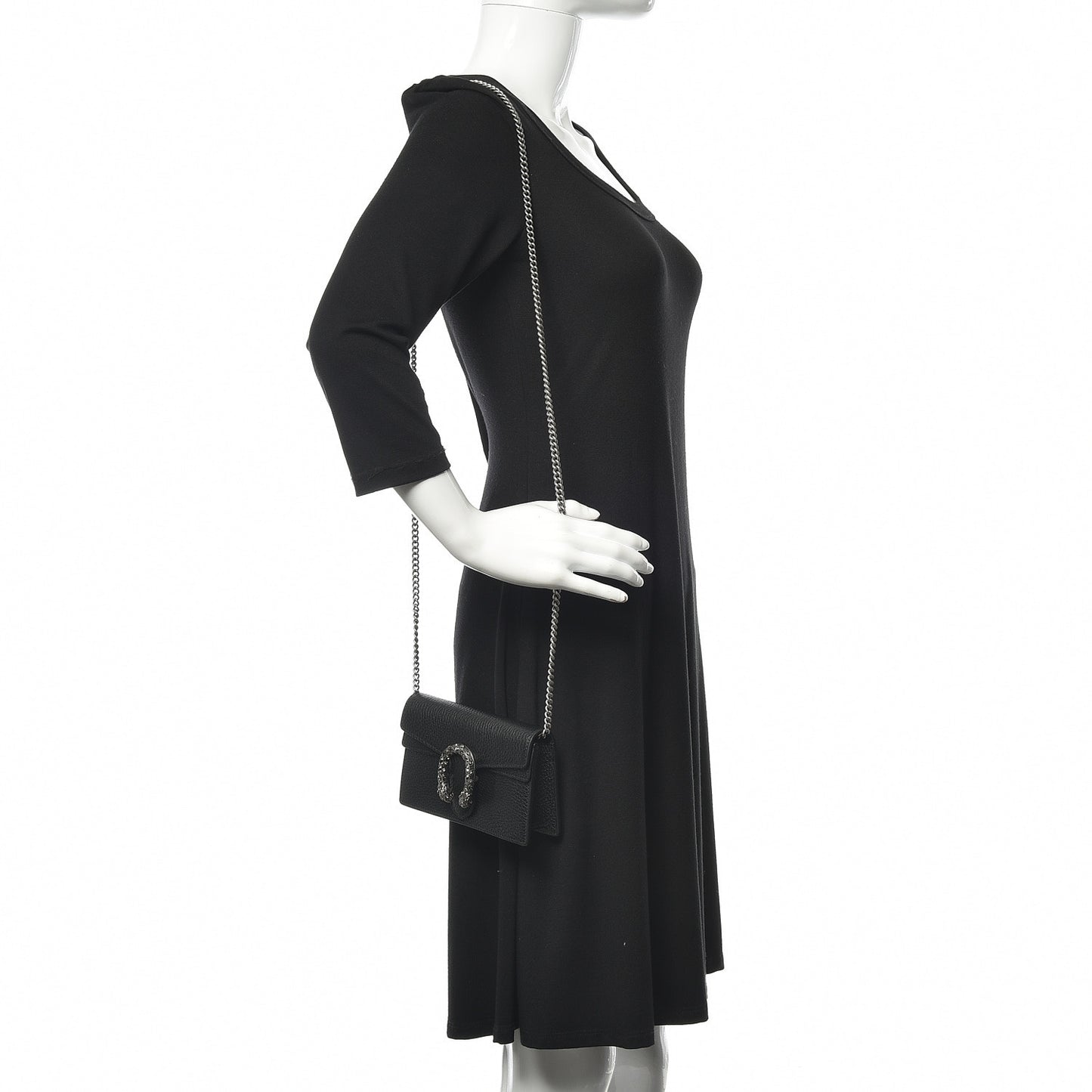 Calfskin Super Mini Dionysus Shoulder Bag Black