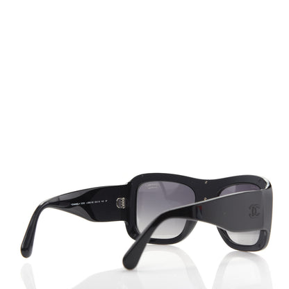 Chanel Acetate Shield Quilted Sunglasses 5395 Black 4 of 8