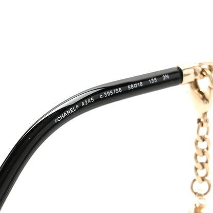 Chanel Round Chain Sunglasses 4245 Gold 5 of 9