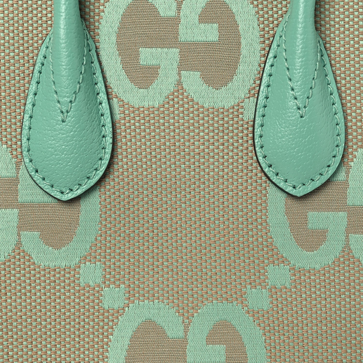 Gucci Monogram Jumbo GG Textured Dollar Calfskin Mini Tote Bag Pepperlight Mint 8 of 10