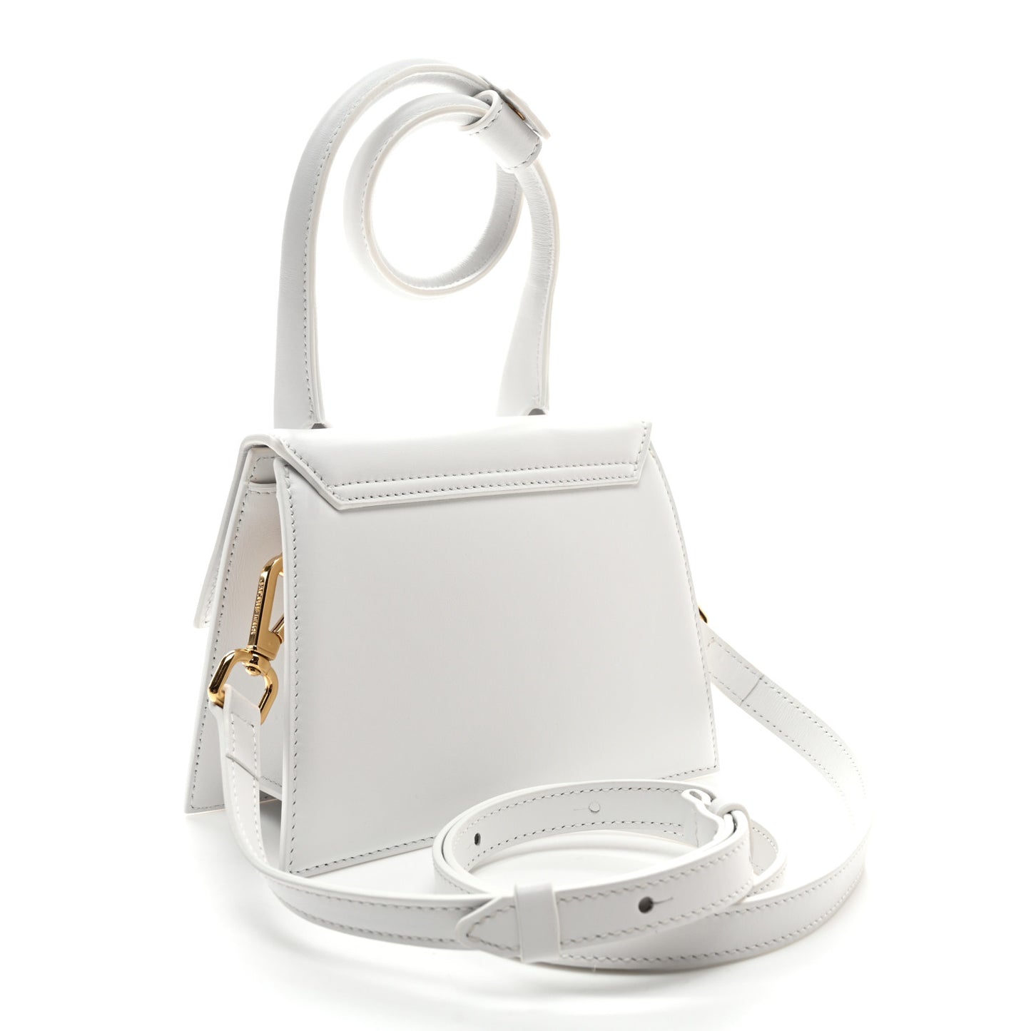 Smooth Calfskin Le Chiquito Noeud White