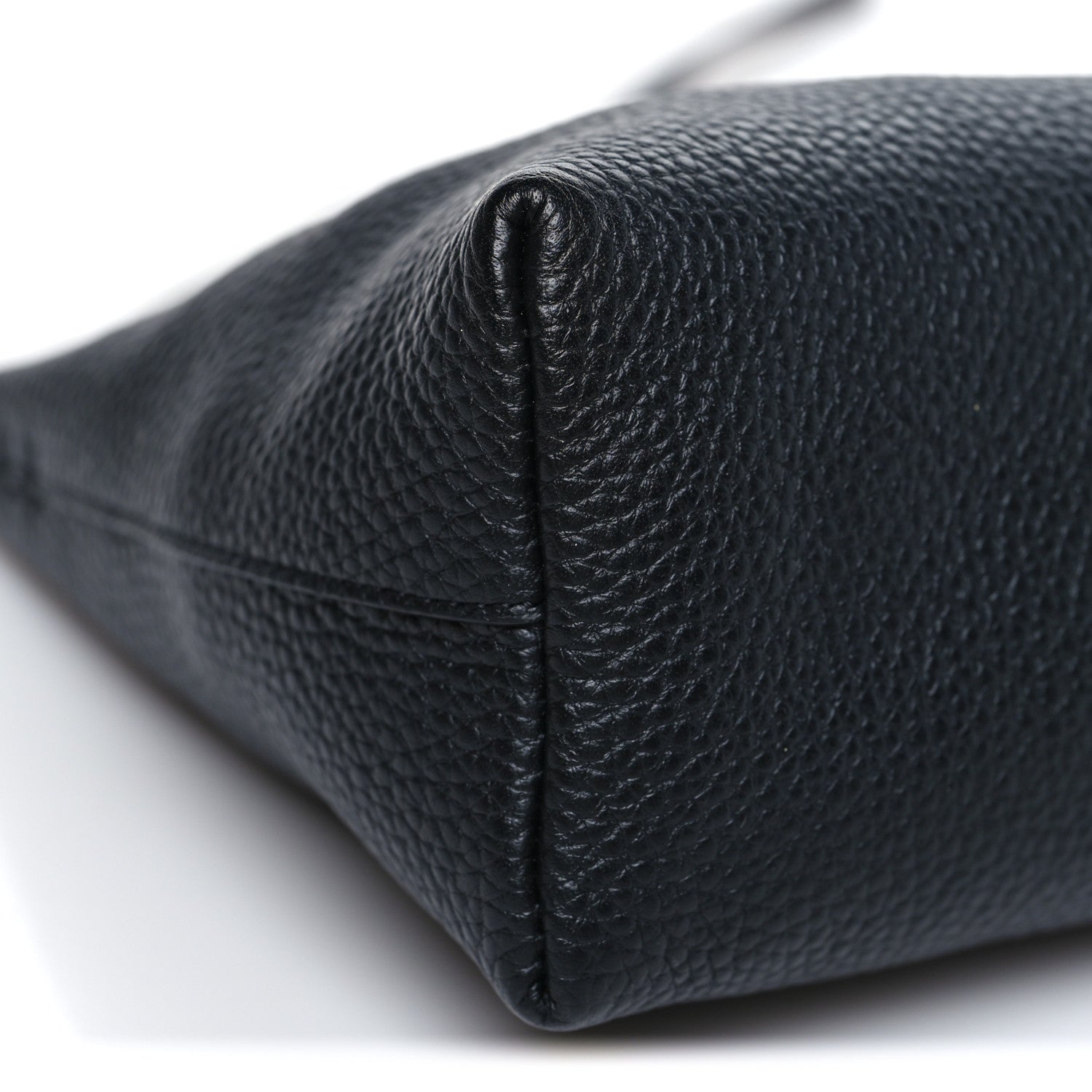 Mansur Gavriel Pebbled Calfskin Rhea Bag Black 8 of 9