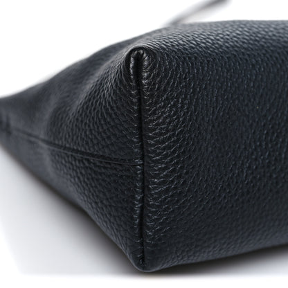 Mansur Gavriel Pebbled Calfskin Rhea Bag Black 8 of 9
