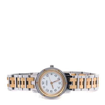 Hermes Stainless Steel 24mm Clipper Quartz Watch Gold 2 of 5